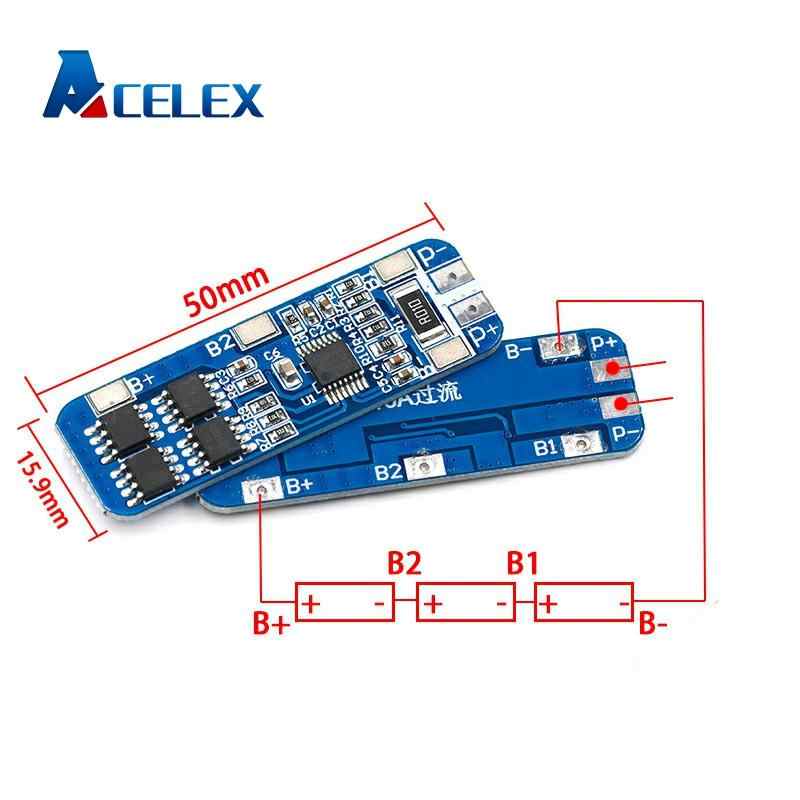 3S 12V 18650 10A BMS Charger Li-ion Lithium Battery Protection Board ...